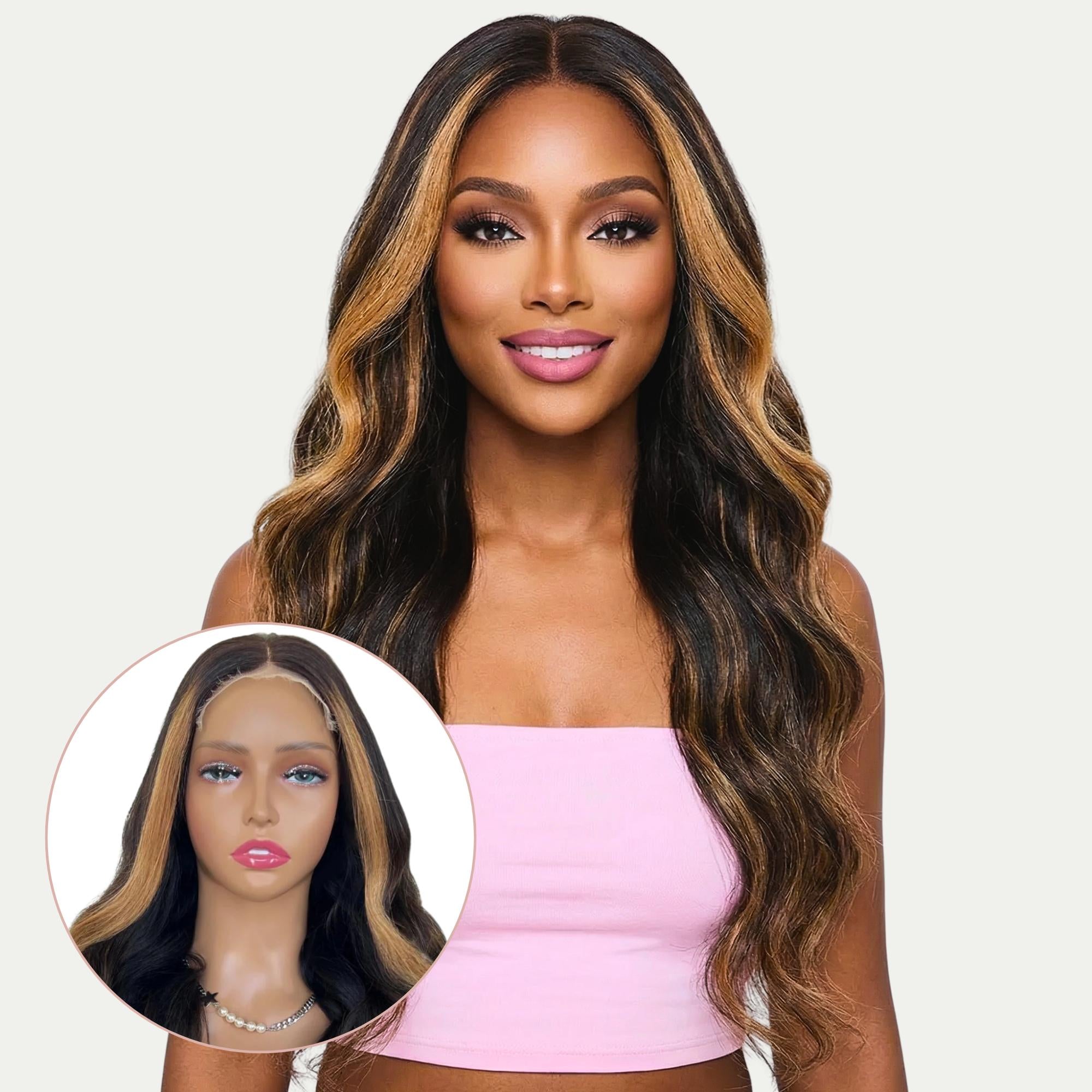 Bianca Glueless 5x5 HD Lace Professionally Colored 100% Human Hair Closure Wig