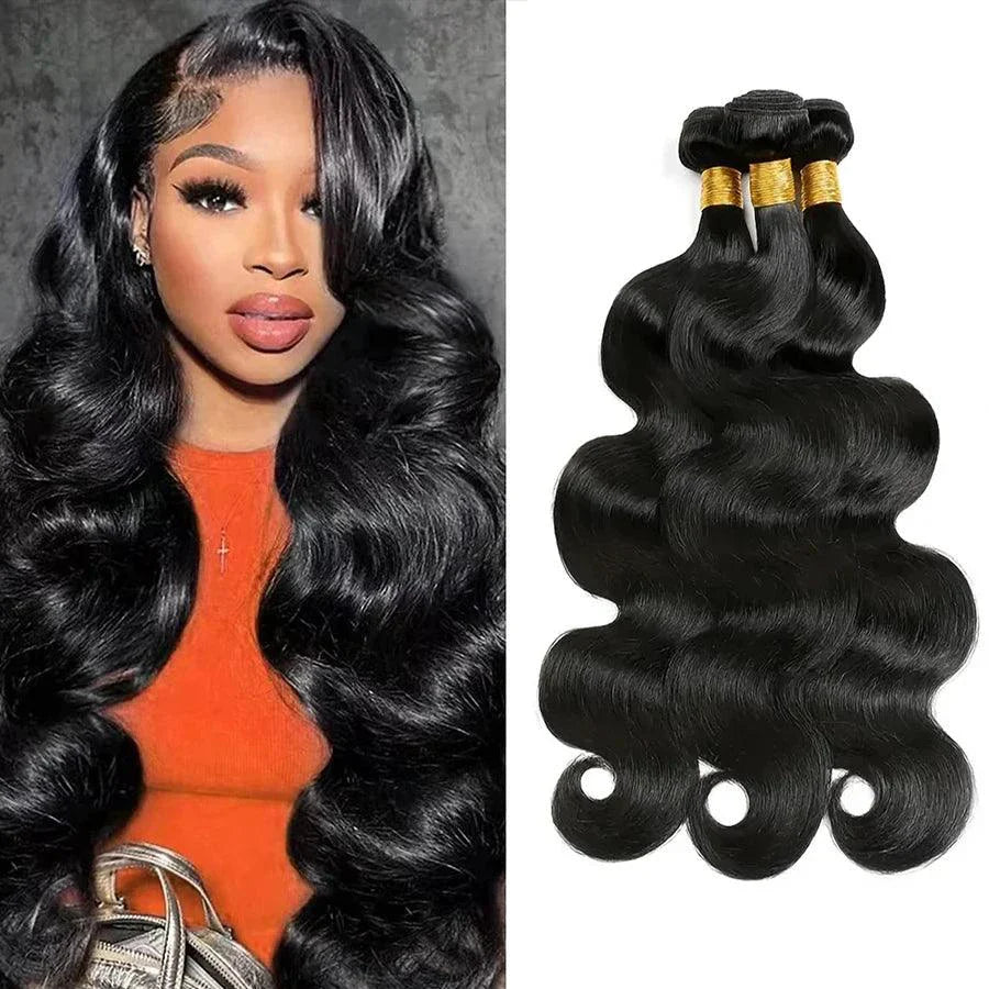 Brazilian Body Wave Hair Bundles - 100% Human Hair Extensions 3 PCS